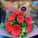 Turuncu Renkli Gerbera Buketi