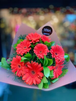 Turuncu Renkli Gerbera Buketi