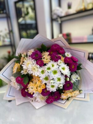 Karışık Renkli Kasımpatı Buketi